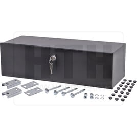 Deichselbox • für PKW Anhänger • Stahl schwarz