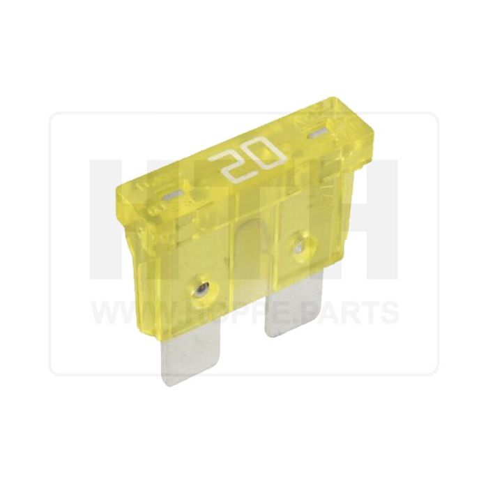 Flachstecksicherungen 20A gelb 32V max.