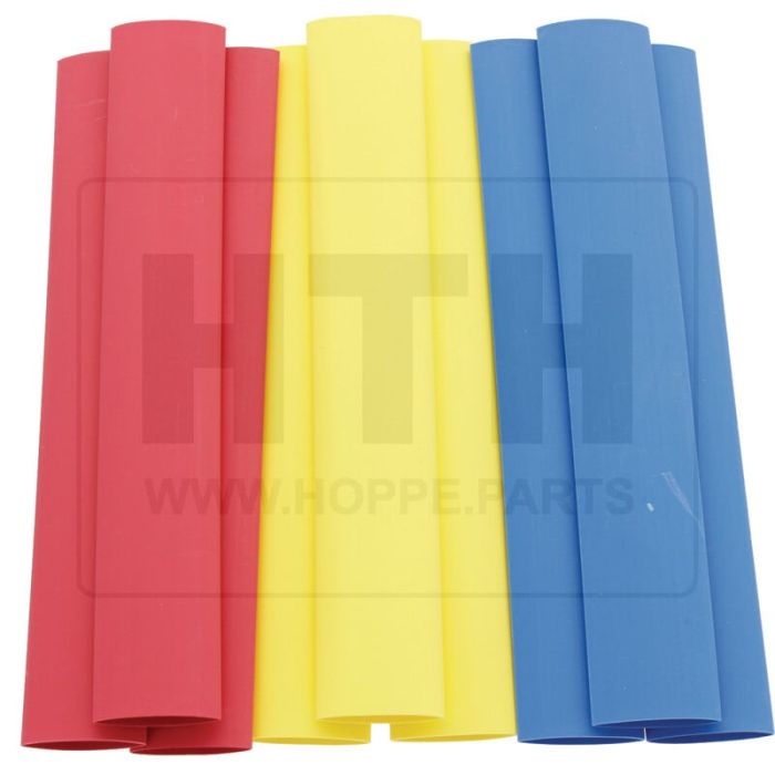 Schrumpfschlauch 3x gelb 3x rot 3x blau