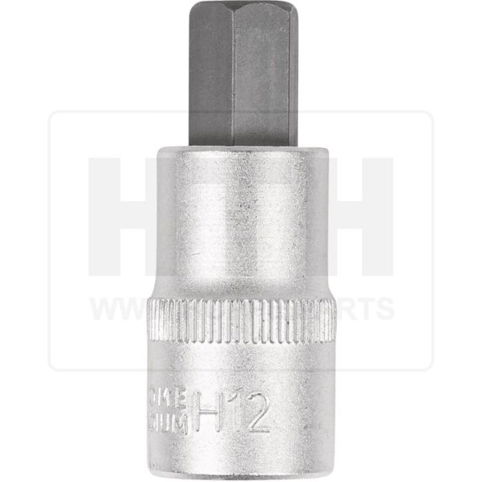 1/2'' Bit-Stecknuss 6-kant, kurz, 12mm