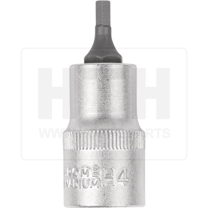 1/2'' Bit-Stecknuss 6-kant, kurz, 4mm