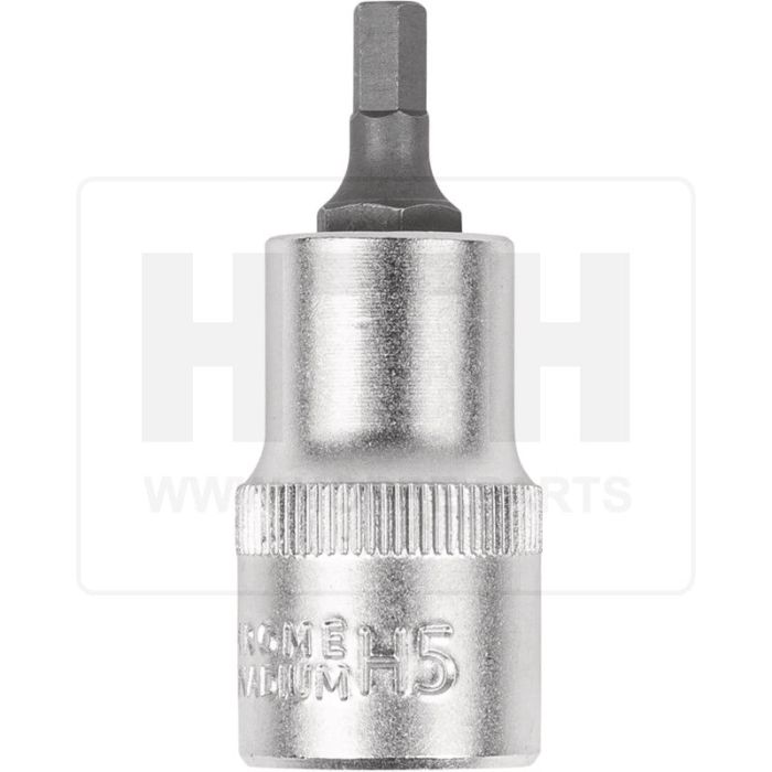 1/2'' Bit-Stecknuss 6-kant, kurz, 5mm