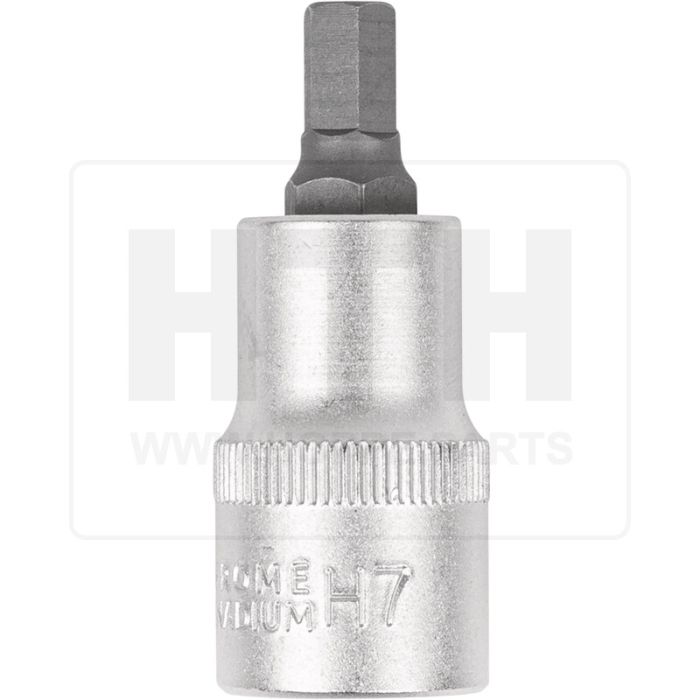 1/2'' Bit-Stecknuss 6-kant, kurz, 7mm