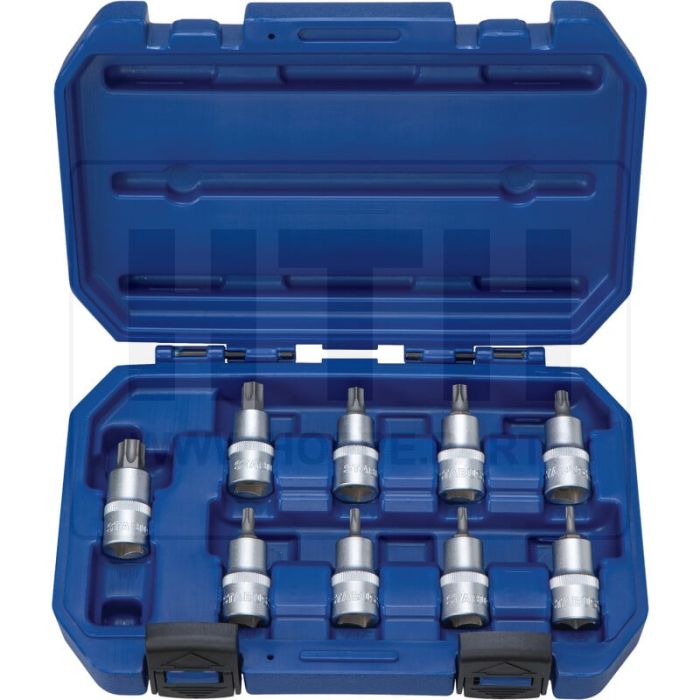 1/2'' Bit-Stecknuss-Satz TX, 9-tlg.