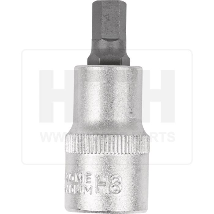 1/2'' Bit-Stecknuss 6-kant, kurz, 8mm 1/2'' Bit-Stecknuss 6-kant, kurz, 8mm