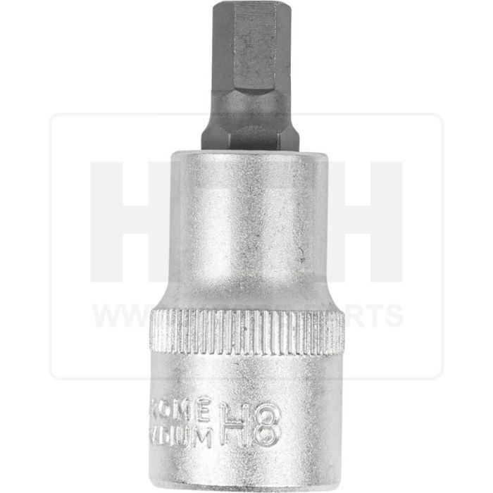 1/2'' Bit-Stecknuss 6-kant, kurz, 8mm