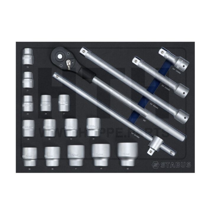 1/1 Einlagen Steckschlüssel 3/4'' 19tlg