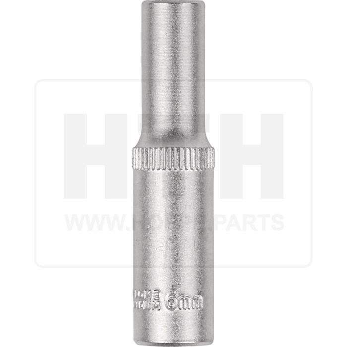 1/4'' Sechskant-Stecknuss, lang, 6mm