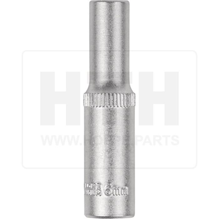 1/4'' Sechskant-Stecknuss, lang, 6mm