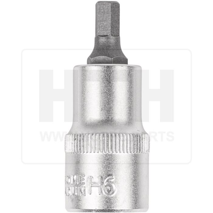 1/2'' Bit-Stecknuss 6-kant, kurz, 6mm
