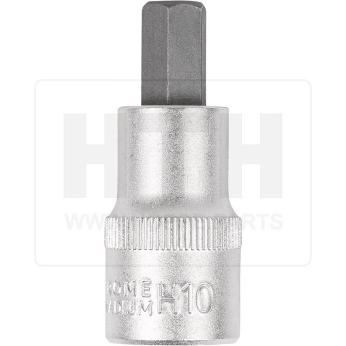 1/2'' Bit-Stecknuss 6-kant, kurz, 10mm