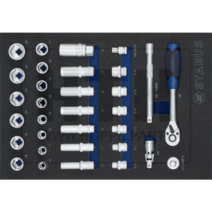 1/2 Einlagen-Set Steckschküssel 3/8''