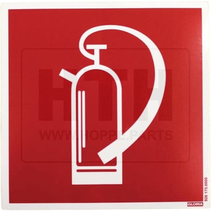 PVC-Klebefolie 'Feuerlöscher' 200x200mm