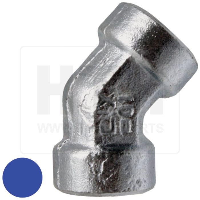 WA 3/8 F-BSP x 3/8 F-BSP 45°