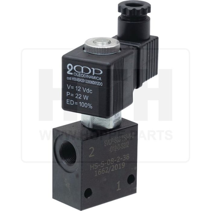 2/2-Wegeventil NC 3/8" 12V