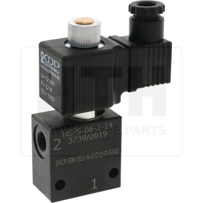 2/2-Wegeventil NC 1/4" 12V