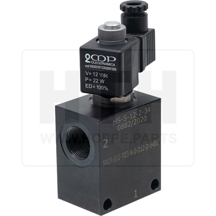 2/2-Wegeventil NC 3/4" 12V