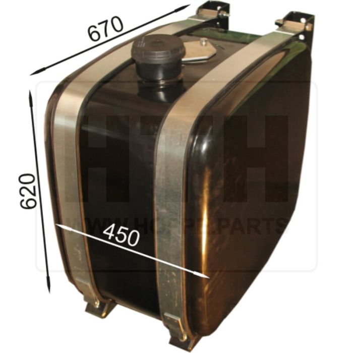Hydrauliktank 155 l AL 450x620x670