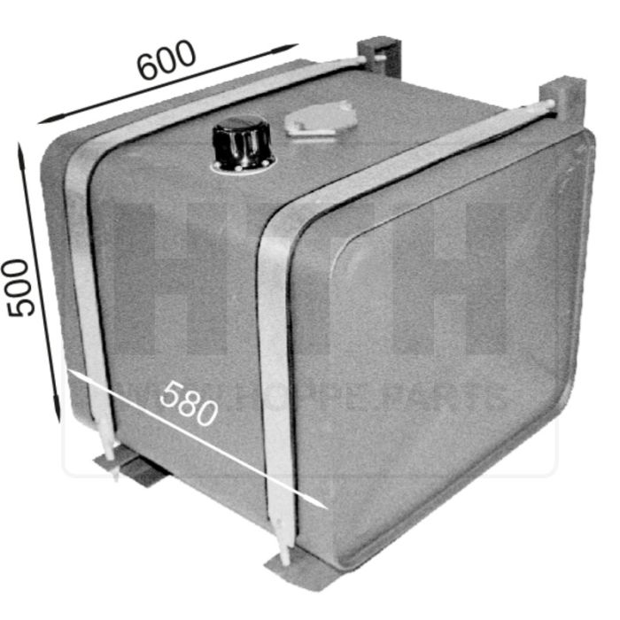 Hydrauliktank 162 l AL 580x500x600