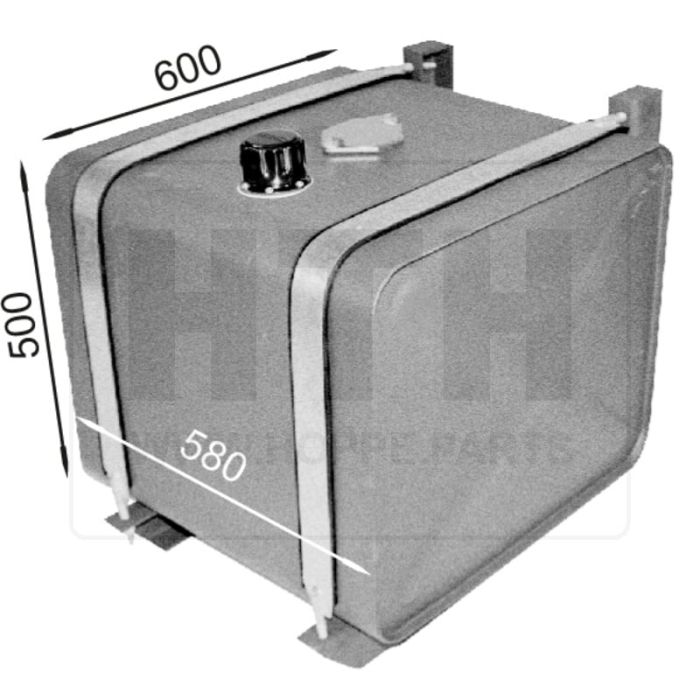 Hydrauliktank 162 l AL 580x500x600