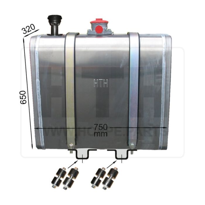 Hydrauliktank 130 l AL 750x650x350 RF Hydrauliktank 130 l AL 750x650x350 RF