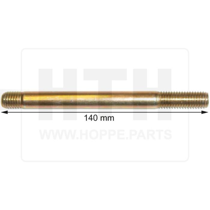 Stehbolzen mit Gewinde M12 140 mm lang