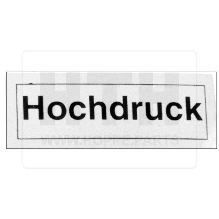 Aufkleber - Hochdruck -