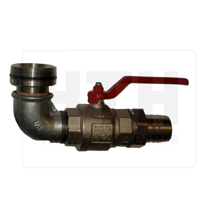 Saugstutzenadapter M68x2 90° auf Ø 40 mm