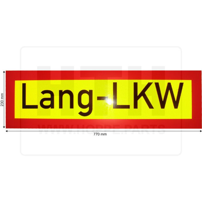 Reflektor-Schild Lang-LKW