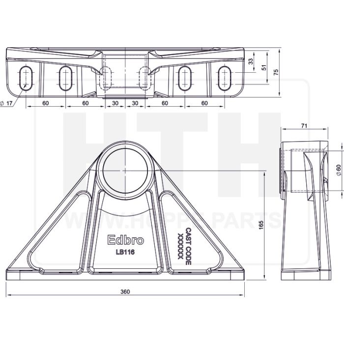Hebekonsole LB116/B rechts/links Hebekonsole LB116/B rechts/links