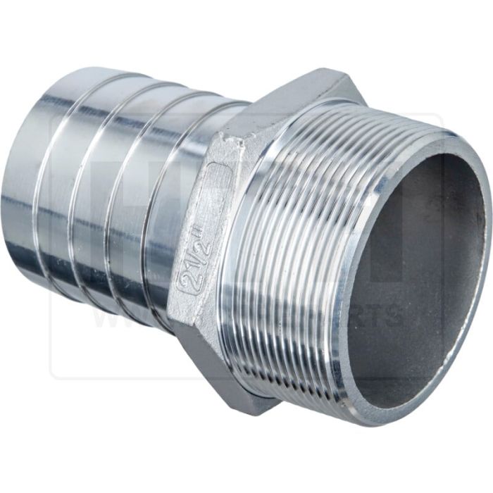 Saugstutzen VA Ø 63 - 2 1/2" gerade