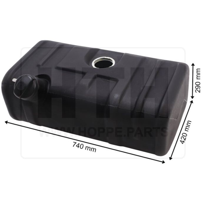 Dieseltank 78 l KST 740 x 290 x 420