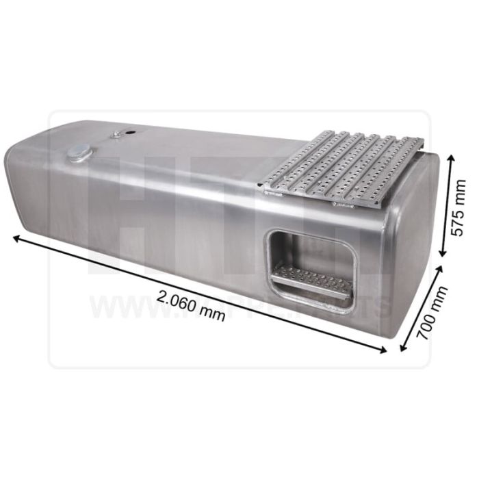 Dieseltank 710 l Alu 2060 x 575 x 700 Dieseltank 710 l Alu 2060 x 575 x 700