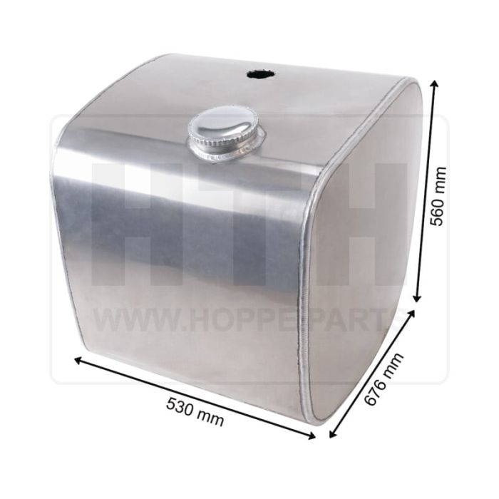 Dieseltank 160 l Alu 530 x 560 x 680
