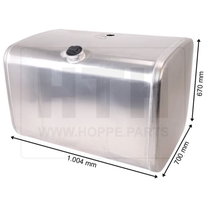 Dieseltank 400 l Alu 1004 x 670 x 700
