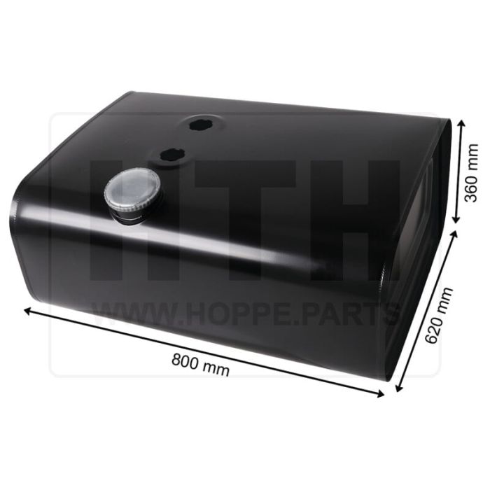 Dieseltank 150 l Stahl 800 x 360 x 620