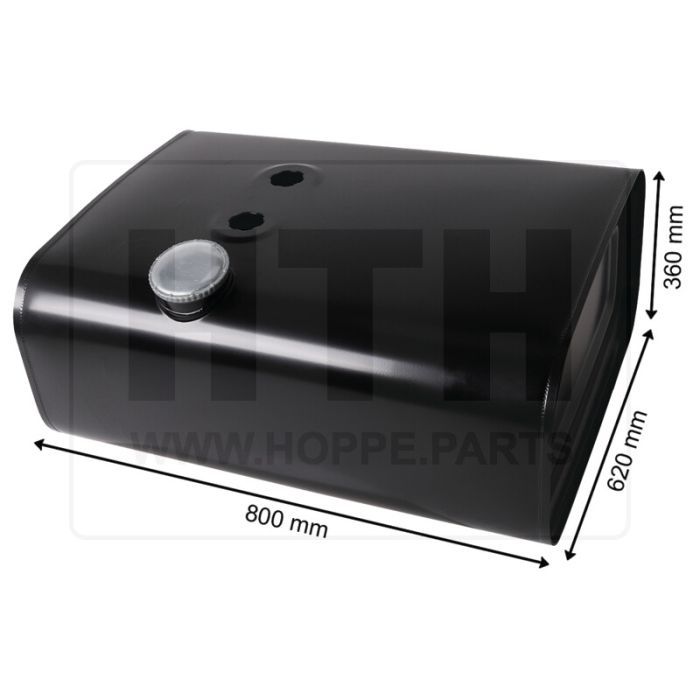 Dieseltank 150 l Stahl 800 x 360 x 620