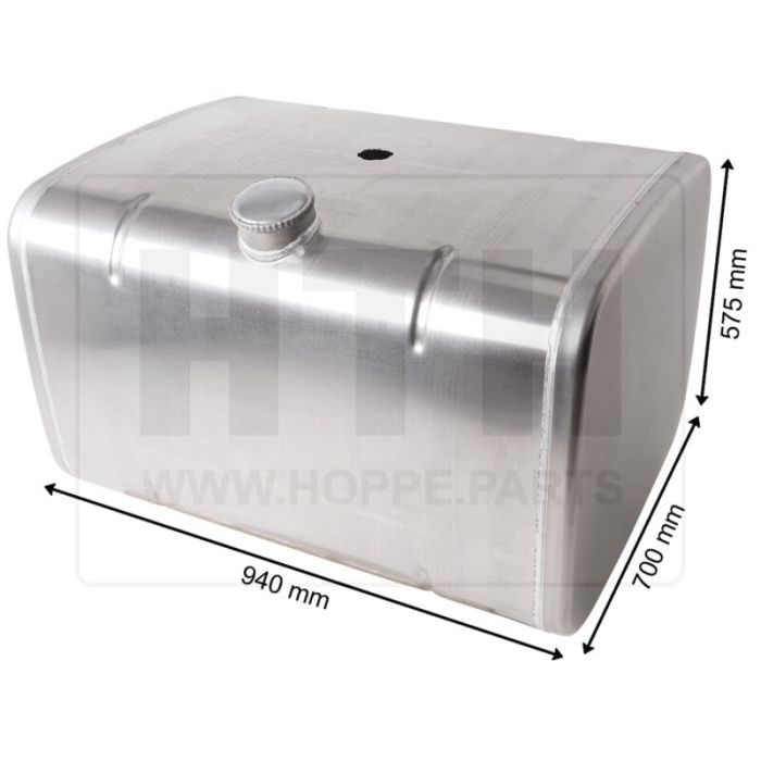 Dieseltank 330 l Alu 940 x 575 x 700