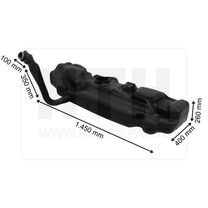 Dieseltank 80 l KST 1450 x 260 x 400