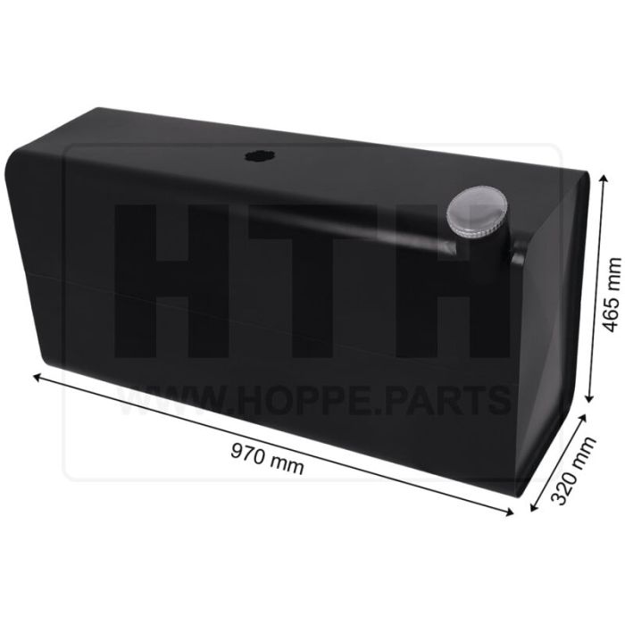 Dieseltank 135 l Stahl 970 x 465 x 320