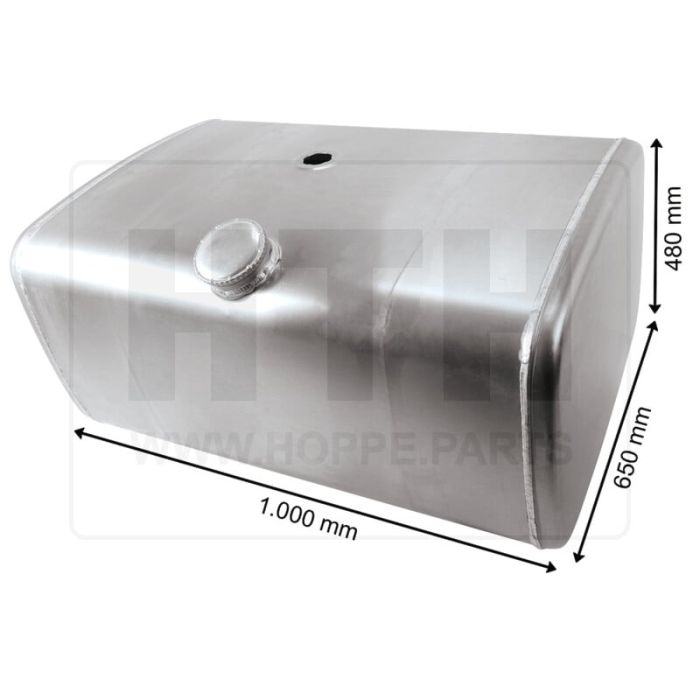 Dieseltank 300 l Alu 1000 x 480 x 650