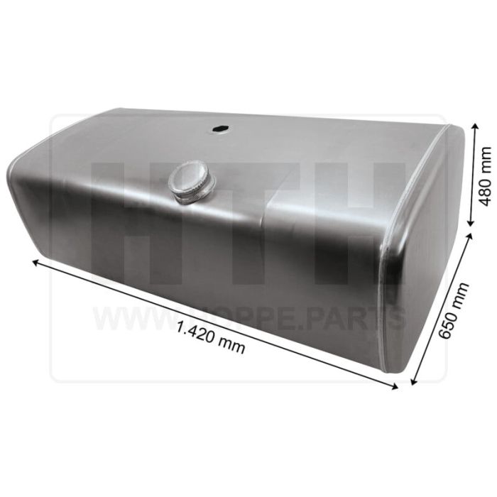 Dieseltank 400 l Alu 1420 x 480 x 650