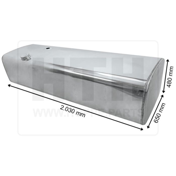 Dieseltank 600 l Alu 2030 x 480 x 650