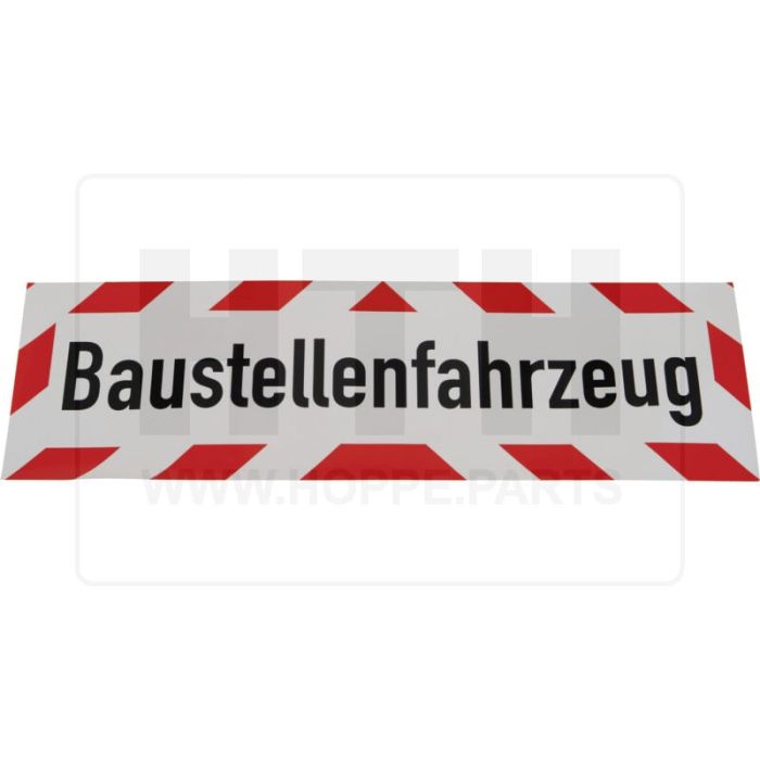 Aufkleber - Baustellenfahrzeug -