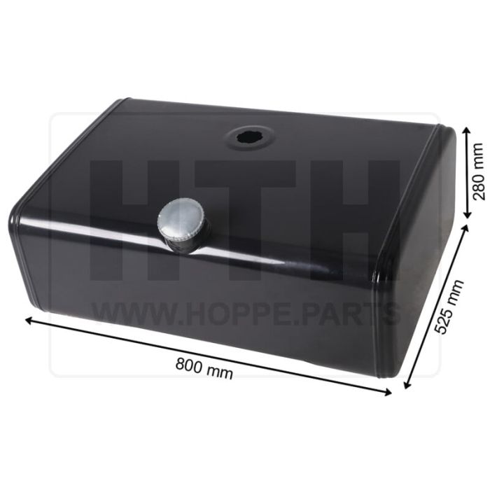 Dieseltank 110 l Stahl 800 x 280 x 525