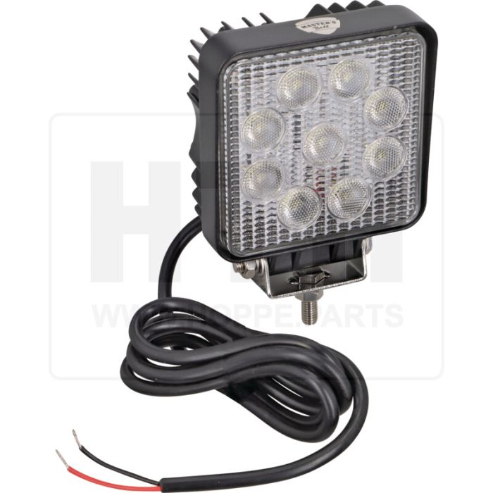 Arbeitsscheinwerfer - 9 LEDs, eckig -