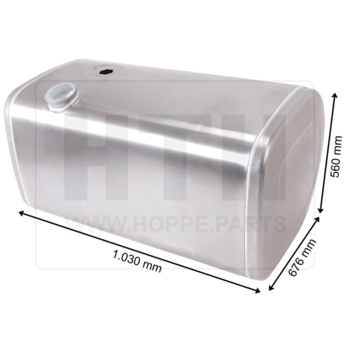Dieseltank 305 l Alu 1030 x 560 x 680