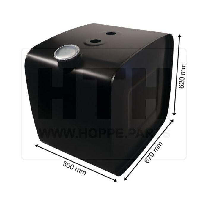 Dieseltank 180 l Stahl 500 x 620 x 670