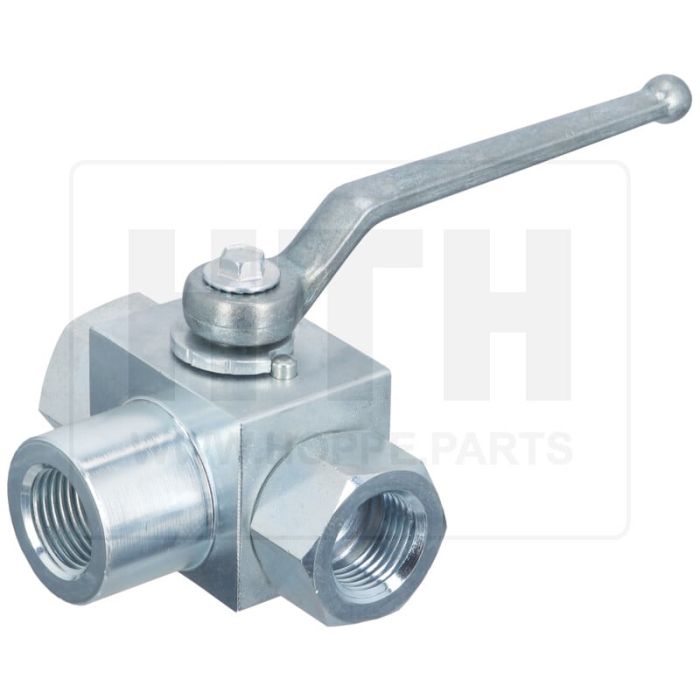 3-Wege-Kugelhahn mit Innengewinde 1/2"