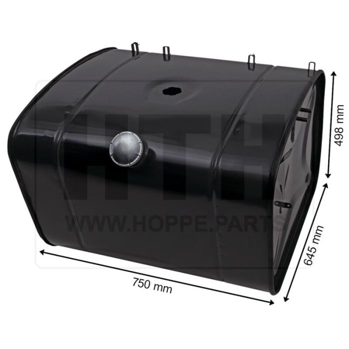 Dieseltank 200 l Stahl 750 x 498 x 645